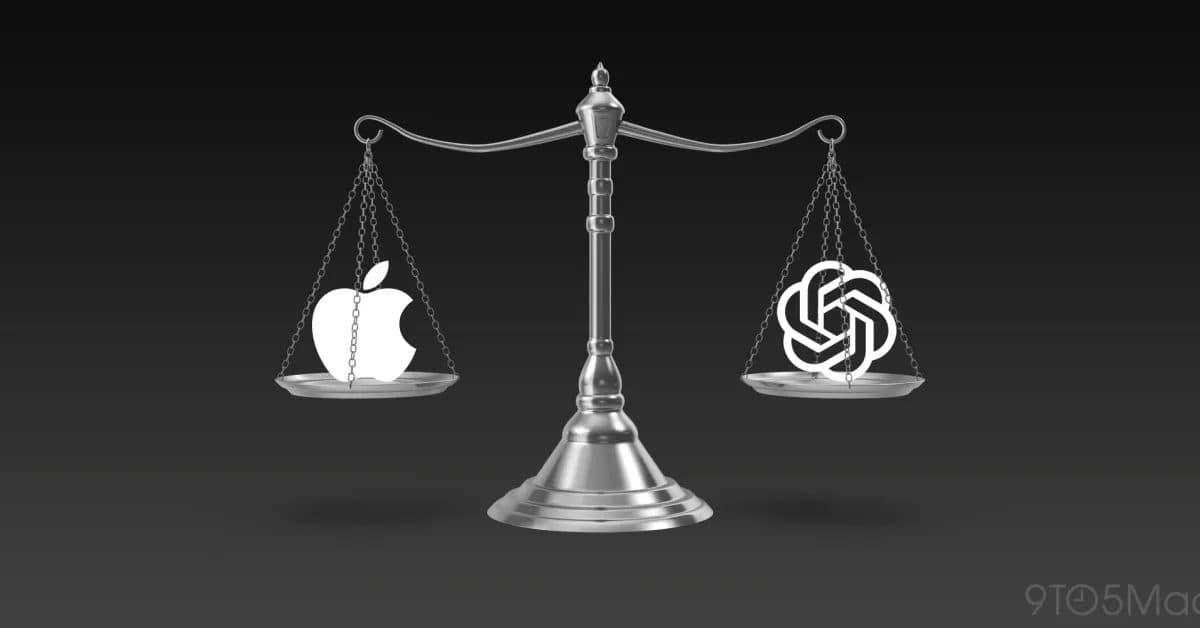 Apple and OpenAI logos
