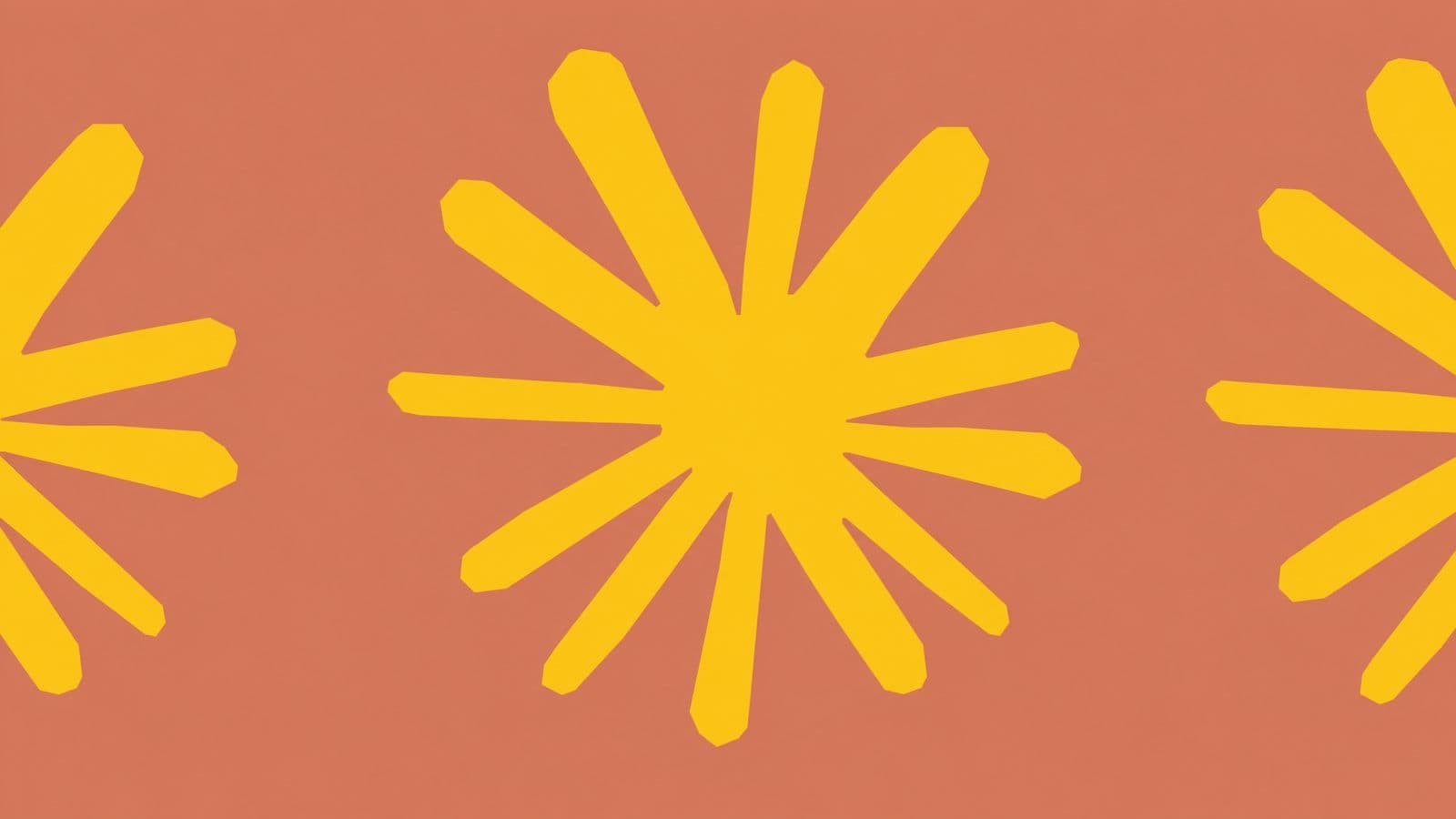 Carte de marque orange d’Anthropic avec trois motifs étoilés jaunes