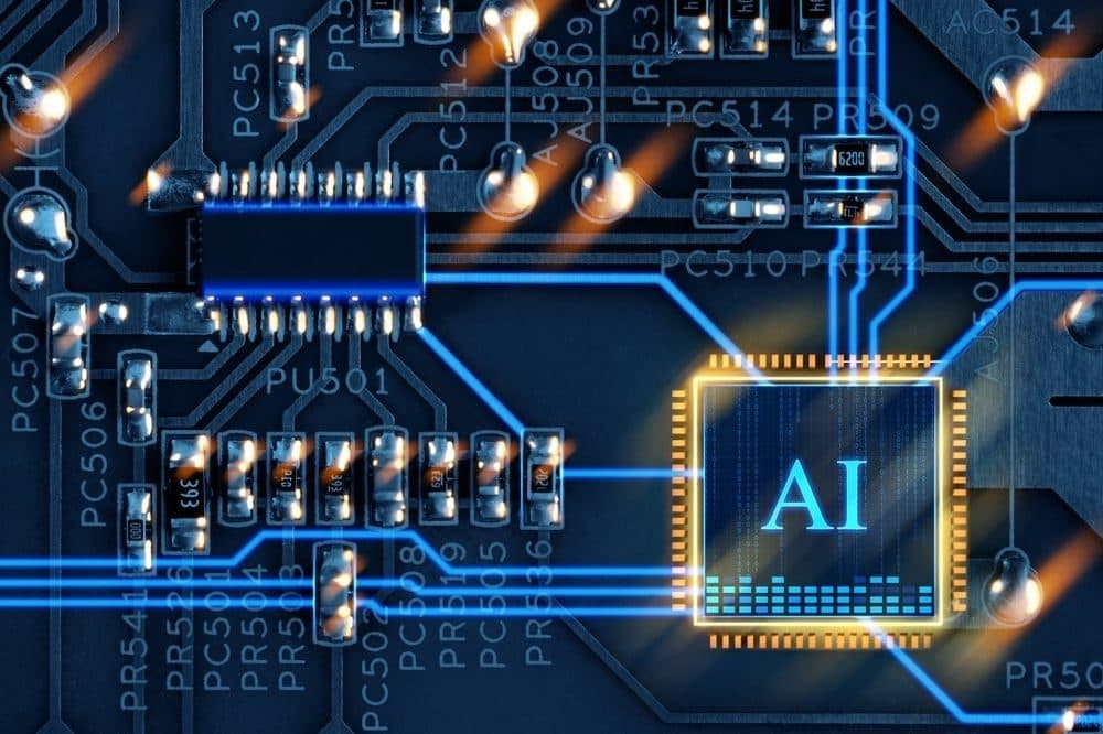Chip per inferenza AI in primo piano