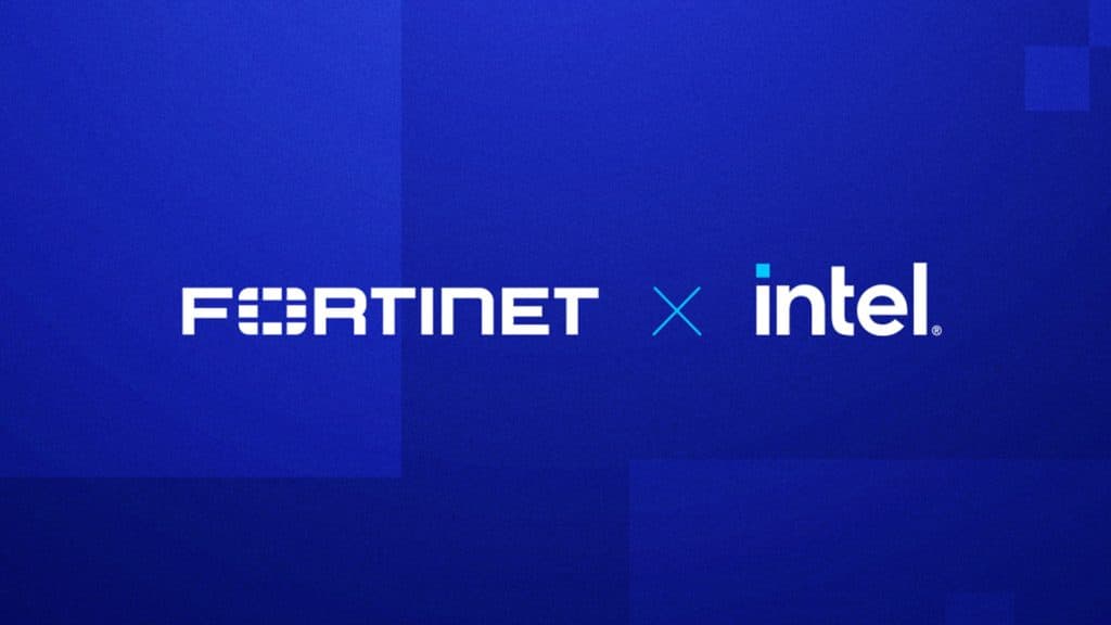 Gráfico de colaboración entre Fortinet e Intel
