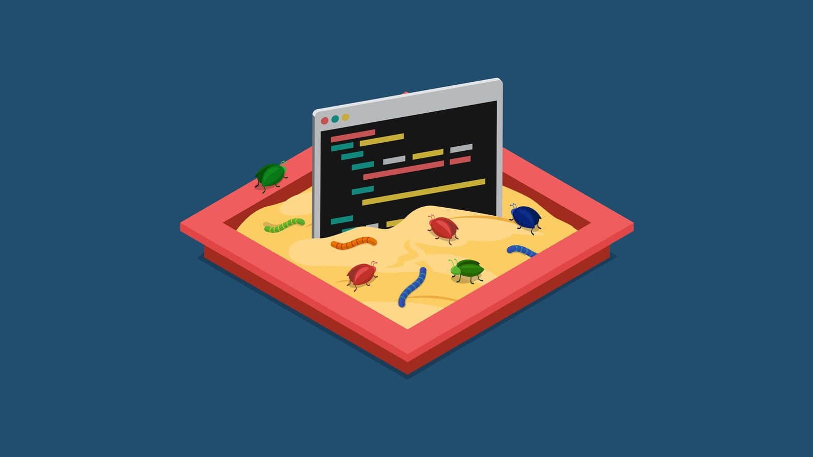 Codice su uno schermo di sviluppatore, a illustrare le falle di sandbox escape trovate in quattro agenti di coding AI